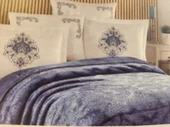 BLANK SET AGOSSA DAMASK BATTANİYE SETİ BLUE - 2