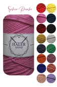 Büklüm 3 Büküm, Taranan Makrome, Pamuk Makrame, Halat İp, Üç Büküm, Hobi İpi, 250 Gr - 1