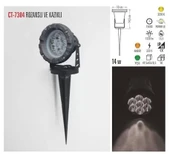 CATA Power Ledli YEŞİL 15w Bahçe Ağaç Çim Aydınlatma Projoktörü IP65 780lm 220v - 1