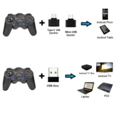 Ozmik 2.4g Kablosuz Oyun Kolu Pc / Ps3 / Android Tv / Android Telefon ve Tablet Uyumlu Gamepad - 2