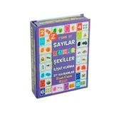 1413 DıyToy, Flash Cards - 5 Süper Set - Sayılar+Renkler+Şekiller+İlişki Kurma+Zıt Kavramlar / +2 yaş - 1
