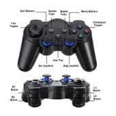 Ozmik 2.4g Kablosuz Oyun Kolu Pc / Ps3 / Android Tv / Android Telefon ve Tablet Uyumlu Gamepad - 3