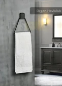 Üçgen Havluluk Paslanmaz Çelik Banyo Havluluk Düzenleyici Siyah thumbnail 1