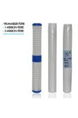 WaterMelon  Daire Bina Girişi 20 Inch 3 Aşama Yedek Filtre Seti Yık-1m-5m thumbnail 1