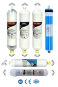 WaterMelon  Kapalı Kasa Su Arıtma Cihazı Yeni Seri 5'li Mineral Takviyeli Inline Vontron Membranlı Bakım Seti thumbnail 1
