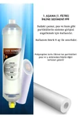 WaterMelon  Kapalı Kasa Su Arıtma Cihazı Yeni Seri 3 Aşamalı Inline 6 Aylık Bakım Filtre Seti thumbnail 2