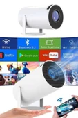 Sinema Projektörü Android HDMI USB WİFİ Ses Çıkışlı Ayaklı Projeksiyon Taşınabilir - 2