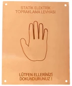 Meepo Statik Elektrik Topraklama Levhası 20x25 cm 1 mm - 1