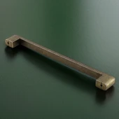 Uhud Kulp 160 mm Antik Sarı Metal Mutfak Mobilya Çekmece Mutfak Dolap Dolabı Kulpları Kapak Kulbu thumbnail 7