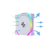 Lian Li UNI FAN SL WIRELESS 1x120mm Beyaz Kasa Fanı - 2