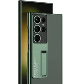 Galaxy S24 Ultra Kılıf Kamera Korumalı Şeffaf Tasarımlı Redclick Lego Standlı Kapak - 8