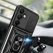 Galaxy S24 FE Kılıf Magnetik Standlı Kamera Korumalı Redclick Sürgülü Vega Kapak thumbnail 3