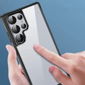 Galaxy S24 Ultra Kılıf Şeffaf Sert PC Arka Yüzey Tasarımlı Redclick Edo Kapak thumbnail 2