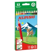 Alpino Uzun Kuru Boya 12 Renk AL-10654 - 1