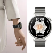 Huawei Watch GT 5 Pro 42mm/ GT 5 41mm/GT 4 41mm (18mm uyumlu) Kordon Baklalı Metal Kordon - 8