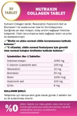 Nutraxin Collagen Hidrolize Kolajen 30 Tablet thumbnail 2