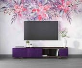 Pembe Soft Suluboya Çiçek Duvar Kağıdı thumbnail 3