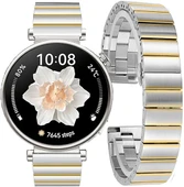 Huawei Watch GT 5 Pro 42mm/ GT 5 41mm/GT 4 41mm (18mm uyumlu) Kordon Baklalı Metal Kordon - 3