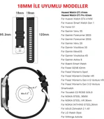 Huawei Watch GT 5 Pro 42mm/ GT 5 41mm/GT 4 41mm (18mm uyumlu) Kordon Baklalı Metal Kordon - 4
