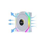 Lian Li UNI FAN REVERSE SL WIRELESS LCD 1x120mm Beyaz Kasa Fanı thumbnail 4