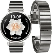 Huawei Watch GT 5 Pro 42mm/ GT 5 41mm/GT 4 41mm (18mm uyumlu) Kordon Baklalı Metal Kordon - 1