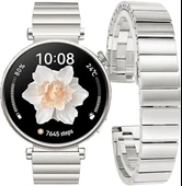 Huawei Watch GT 5 Pro 42mm/ GT 5 41mm/GT 4 41mm (18mm uyumlu) Kordon Baklalı Metal Kordon - 2