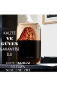 QASUL Volkanik Tasarım Dekoratif Gece Lambası ve Hava Nemlendirici Ultrasonik Sessiz - 3