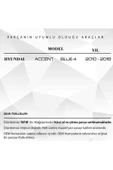 DNC Auto Part Hyundai Accent Blue Için Airbag Zemberek / Sargı 93490-1r131 - 6