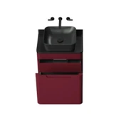 Colorit Lavabo Dolabı 60cm Berry - Çekmeceli - 2