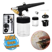 Airbrush Mini Efekt Boya Tabancası Küçük Hobi Boyama Havalı Boya Püskürtücü 1 Adet - 1