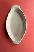 Oval Fırın Kabı - Seramik Bisküvi (Ham Ürün) - 2