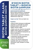 Bioxcin Biotin 5000 Mg 60 Tablet + Biotin Şampuan 300 Ml Hediyeli Set - 8