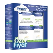 Biobaby Atocare Ultra Sensitive Şampuan 300 Ml ve Krem 100 Ml İkili Set Çok Kuru Ciltler İçin - 1