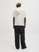 Jack Jones Erkek Jorluke Beyaz Çiçekli Gömlek 12271108 - 5