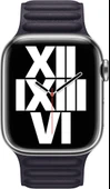 Apple Watch 45mm Baklalı Deri Kayış Mürekkep Moru S/M MP873ZM/A Outlet - 3