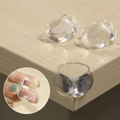 Bebek Çocuk Yumuşak ve Esnek Dairesel faf Yapışkanlı Güvenlik Köşe Koruyucu (4 Adet) - 3