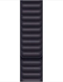 Apple Watch 45mm Baklalı Deri Kayış Mürekkep Moru S/M MP873ZM/A Outlet - 1