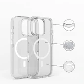 iPhone 16 Pro Kılıf Magsafe Şarj Özellikli Kamera Korumalı Kripto Kapak thumbnail 4