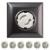 Bebek Çocuk Priz Koruma Kapağı (6 Adet) Çocuk Güvenliği, Priz Muhafazası, Priz Kapatıcı thumbnail 1