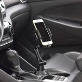 Teleskopik Araç Bardak Yerine Giren Telefon Tutucu - 2