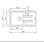 TEKA STONE 50 B-TG METALLİK SİYAH TEZGAHÜSTÜ GRANİT EVYE thumbnail 4