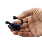 Misket Askı Siyah Vestiyer Dolap Askılık Askılığı Duvar Banyo Mutfak Elbise Kıyafet Çanta Askısı - 5