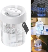 QASUL 2L Çift Sprey Dijital Göstergeli Hava Nemlendirici İle Uçucu Yağ Difrözü Ve USB Gece Lambası - 7