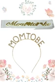 Mom To Be Metal Taç Ve Kuşak & Baby Shower Set - 1