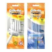 Gillette Permatik Tek Bıçaklı 10 lu + Permatik Banyo 10 lu - 1
