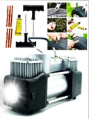 Profesyonel Çift Pistonlu 12 V 150 Psi Dakikada 85 Lt Araç Araba Lastik Bot Şişirme Kompresörü - 4