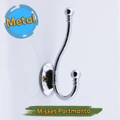 Misket Askı Gümüş Vestiyer Portmanto Dolap Askılık Askılığı Duvar Banyo Mutfak Elbise Kıyafet Askısı thumbnail 1