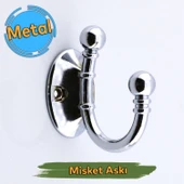 Misket Askı Gümüş Vestiyer Dolap Askılık Askılığı Duvar Banyo Mutfak Elbise Kıyafet Çanta Askısı - 7