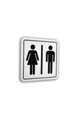 Luna Signs  Pvc Elegan Sembol Mix Wc 12x12cm - 1