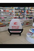 Ahsen  Portatif Nöbetçi Eczane Dubası Ayaklı Pano 130x150 - 2